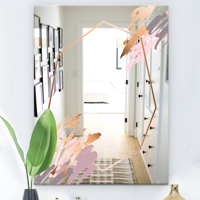 Miroir d'appoint Minimal Glam, H 32 po x l 24 po