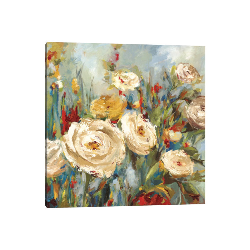 Calico Fields by Asia Jensen - Wrapped Canvas Painting, 66.04 cm H x 66.04 cm W x 3.175 cm D