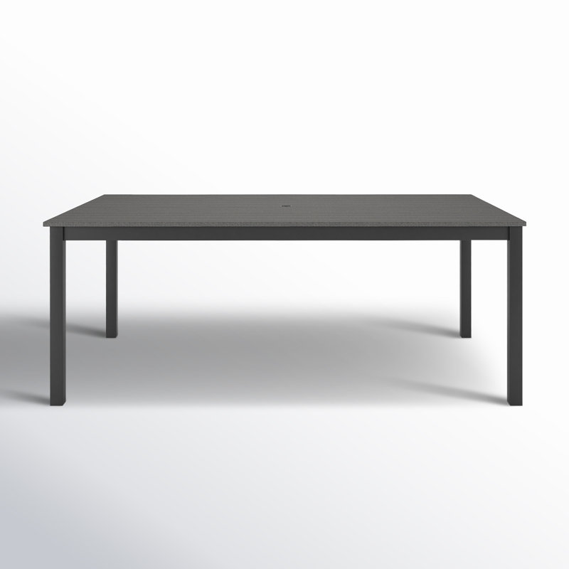 Table de salle à manger d'extérieur rectangulaire Townsend, L 41 po x L 72 po x H 29 po, Gris