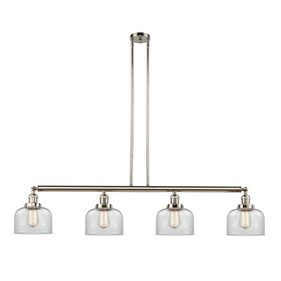 Luminaire suspendu linéaire à 4 lumières pour îlot de cuisine Lemire