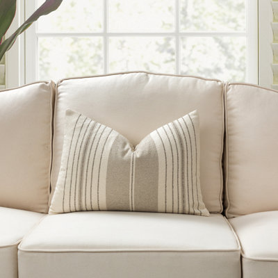 French Stripe Throw Pillow Cover And Insert