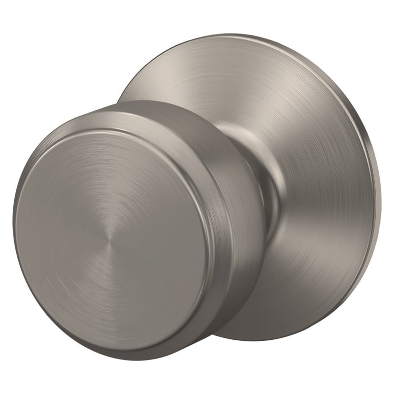 Bowery Passage Knob (Hall & Closet), Satin Nickel, Circle