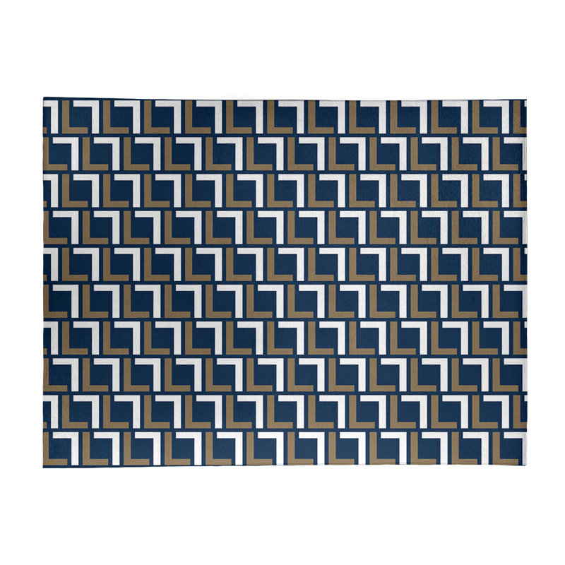 Performance Washable Geometric Indoor Rug, Rectangle 5' x 7'