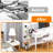 Clear 5 Tier Rolling Utility Cart With Wheels,Modern Bedside Cart For Baby Essentials,Nursery,Diaper Caddy,Baby Supplies,Rolling Storage Cart