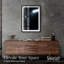 «Basketball Hoop Shadowbox Print Glam» par Notoriart, cadre noir, 24 x 36-474722002-474721995