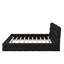Structure de lit tapissier moderne avec support en lattes de bois-1953001442