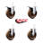 4 Piece High Temp Phenolic Caster Set