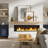 Earnhardt Painted Wood Floating Shelves, Bathroom Wall Shelves 2 Inches Thick-1211697344