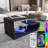 Holl Modern Coffee Table with Smart APP Controlled RGB LED Light Strip-2087357825