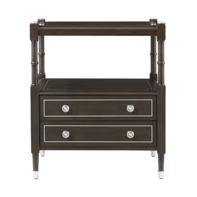Spencer London 2 - Drawer Solid Wood Nightstand