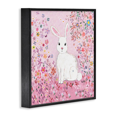 «Playful Flopsy Floral Rabbit», estampe numérique, conception de Clare Tupper