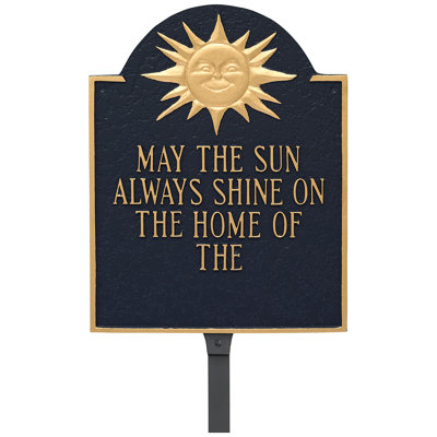 Plaque de jardin Home of Sunshine
