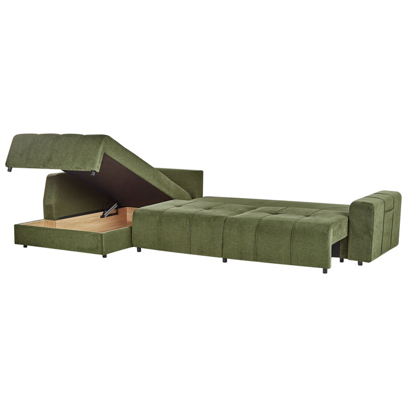 INNVIK 4 Seater Sofa Bed, Right Hand Facing, Green