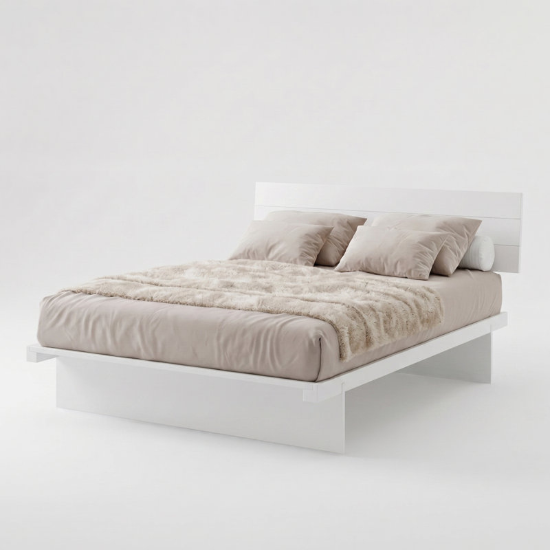 Hardee Bed Frame, Full, White