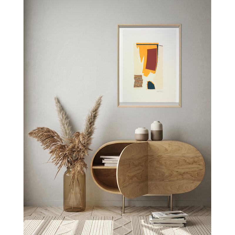 «Worker - Judge» par Evan Taylor, reproduction d'art sur toile, Papier encadré brun
