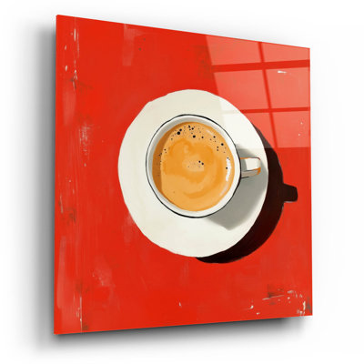 «Red Table Cup» par Svetlana Aleynikova, art mural en verre acrylique