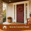 Grande guirlande de 20 pouces en forme de baie givrée orange - décoration de porte d'entrée des Fêtes-1351345990-1411534528-1419774452