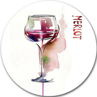 Red Wine - Abstract Metal Art