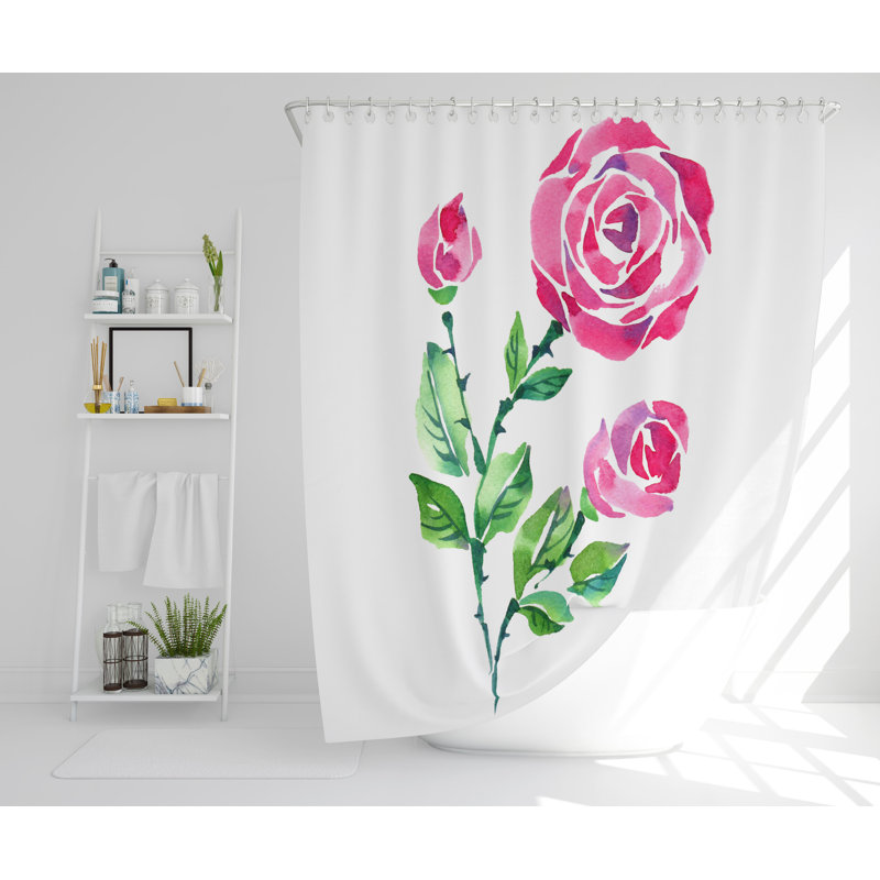 Peabody Polyester Shower Curtain, 168cm H x 168cm W