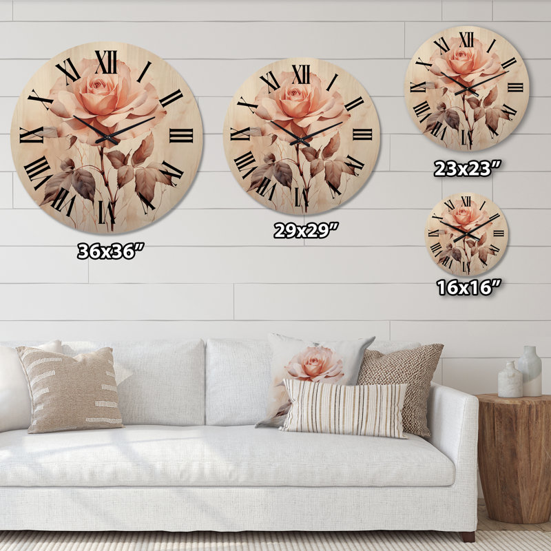 Horloge murale Peach, Moyenne