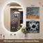 Laterrika Oval LED Lighted Bathroom Vanity Mirror Wall Mirror AntiFog Dimmable Makeup Mirror-1721391100