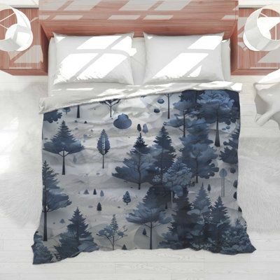 Édredon Blue Forest Landscape