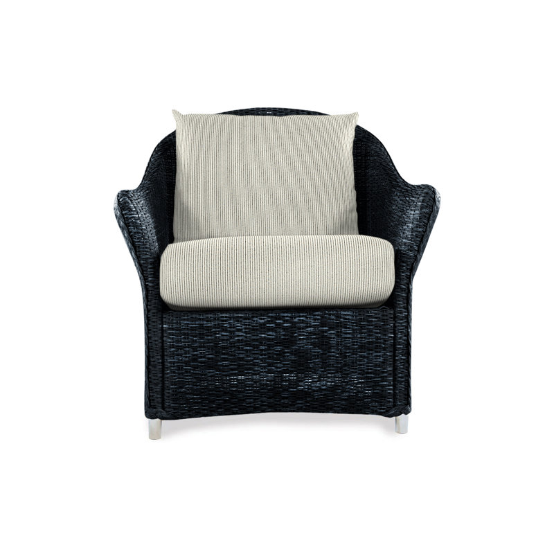 Weekend Retreat Outdoor Lounge Chair, Demo Oatmeal, Ebony