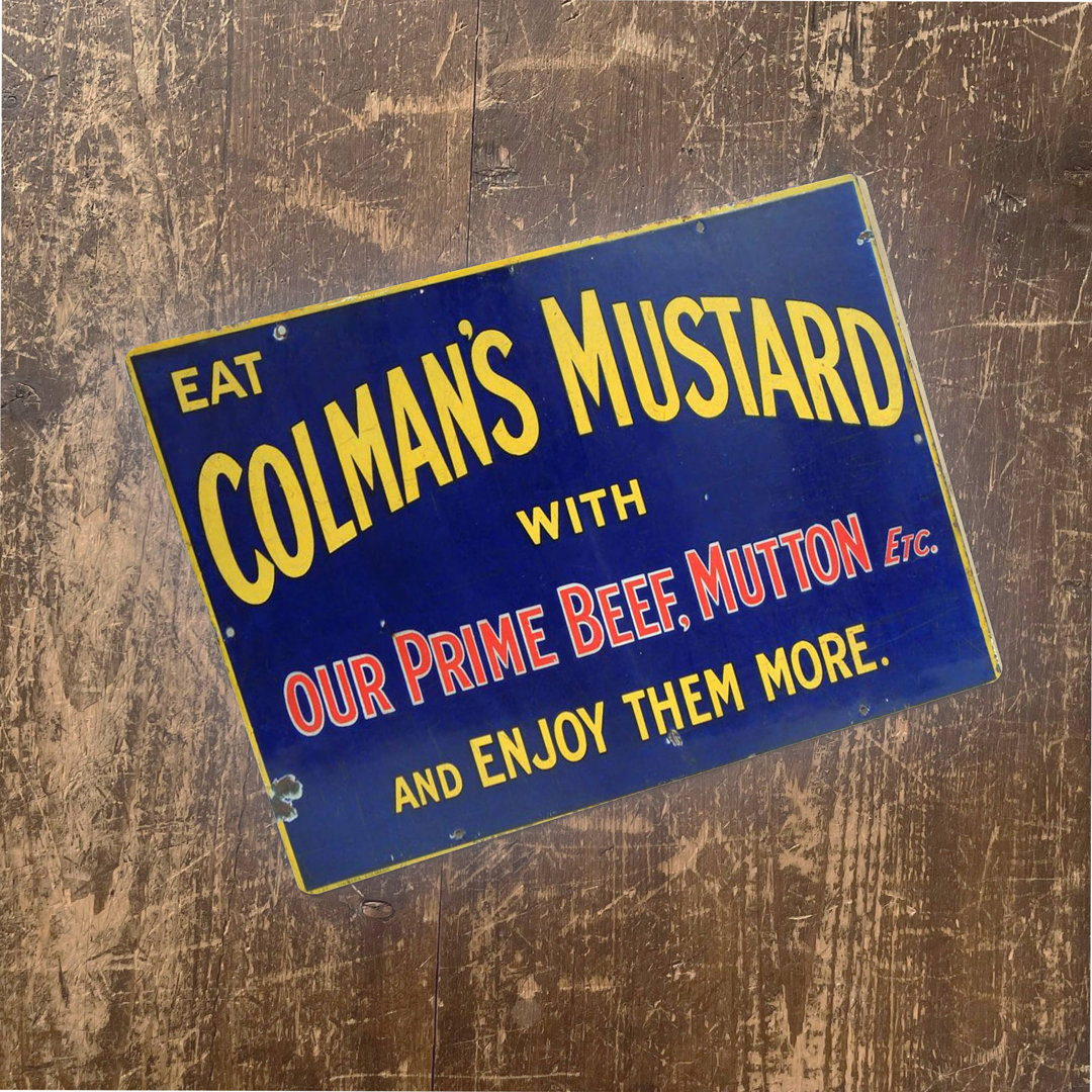 Wanddekoration Colmans Mustard with Beef