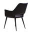Chaise avec accoudoirs à garniture piquée-28783620