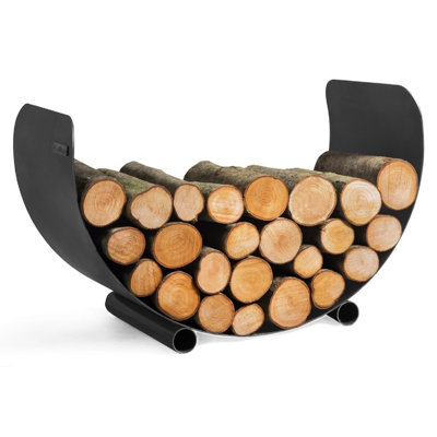 Aarini 70cm W Enamel Coated Steel Log Rack