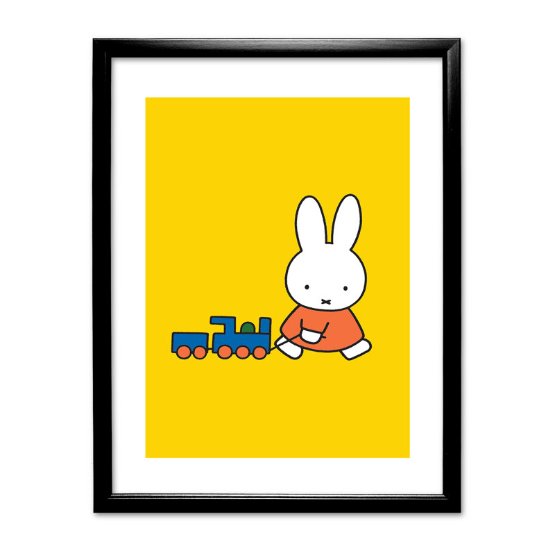 Dick Bruna - Single Picture Frame Print, Black