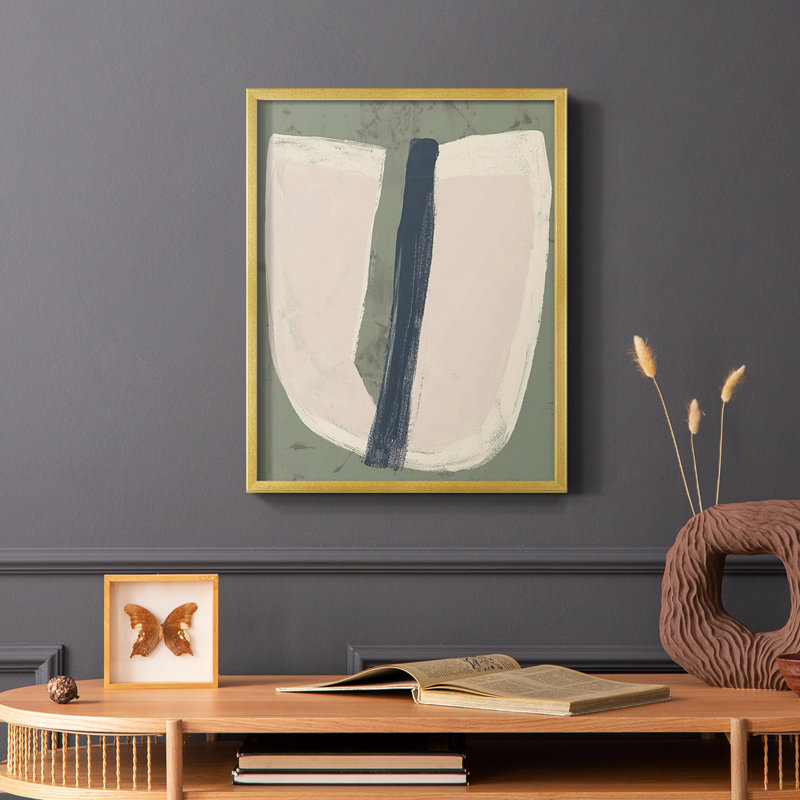 Papier découpé encadré III - bois massif, H 28 po x l 22 po
