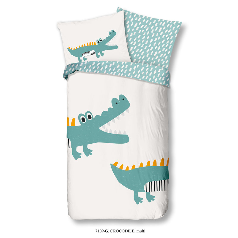 Good Morning Kids Duvet Cover CrocodileMulticolour