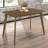 Retro Chestnut Dining Table with Angled Legs