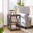 End Tables With Storage Shelf, 12" D X 16" W X 24" H, 3-Tier Side Table, End Tables Living Room Farmhouse, X-Shaped Night Stands For Bedrooms Bedside Tables-2055075963