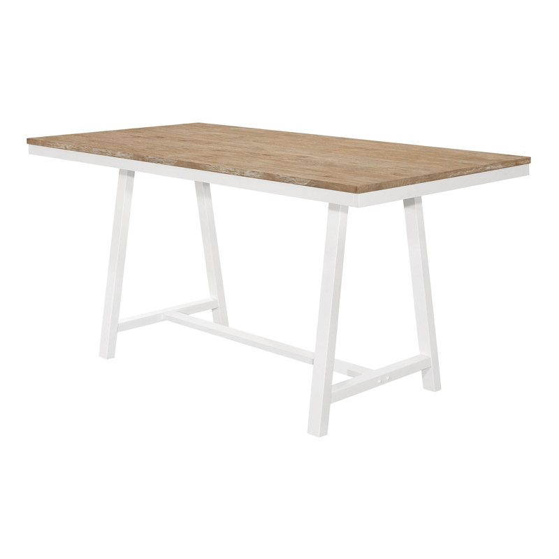 Rectangular Counter Height Dining Table Brown