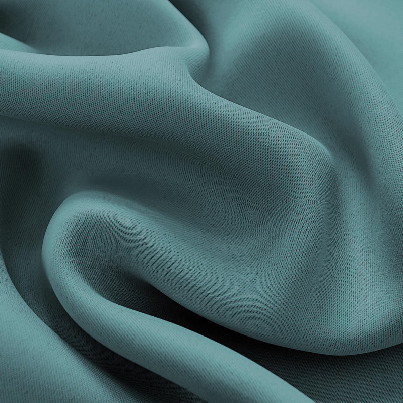 Leddy Polyester Room Darkening Single Curtain Panel Single Panel, 54" W x 63" L, Turquoise