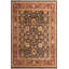Tapis beige / rouge / bleu marine en laine noué à la main à motif oriental 8 pi 2 po x 10 pi 1 po Roby