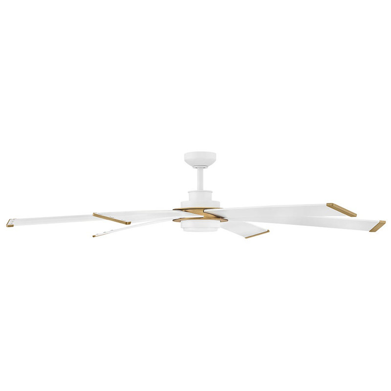 Hinkley Andros LED Ceiling Fan, White, Matte White