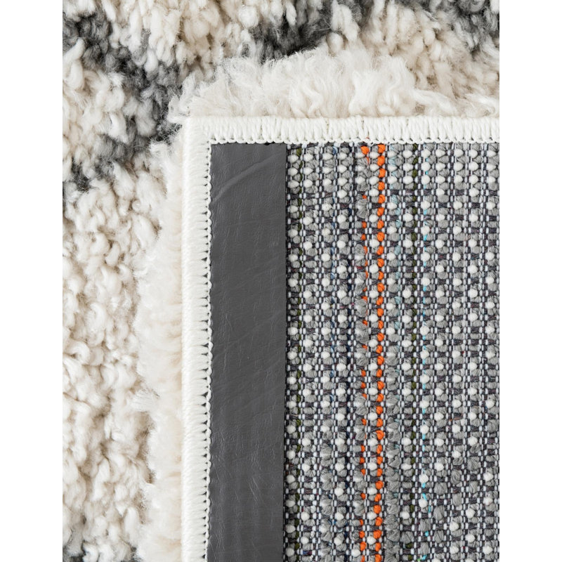 Pickering Southwestern Ivory/Black Area Rug, Rectangle 7'1" x 10', Ivory/Black