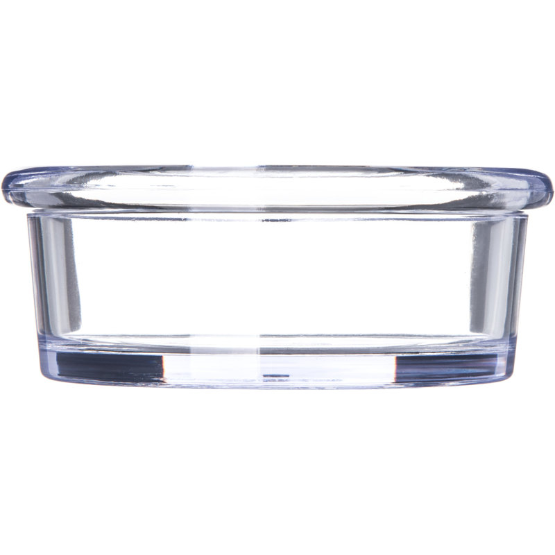 Produits de service alimentaire Carlisle oz. Plastique rond lisse, Transparent