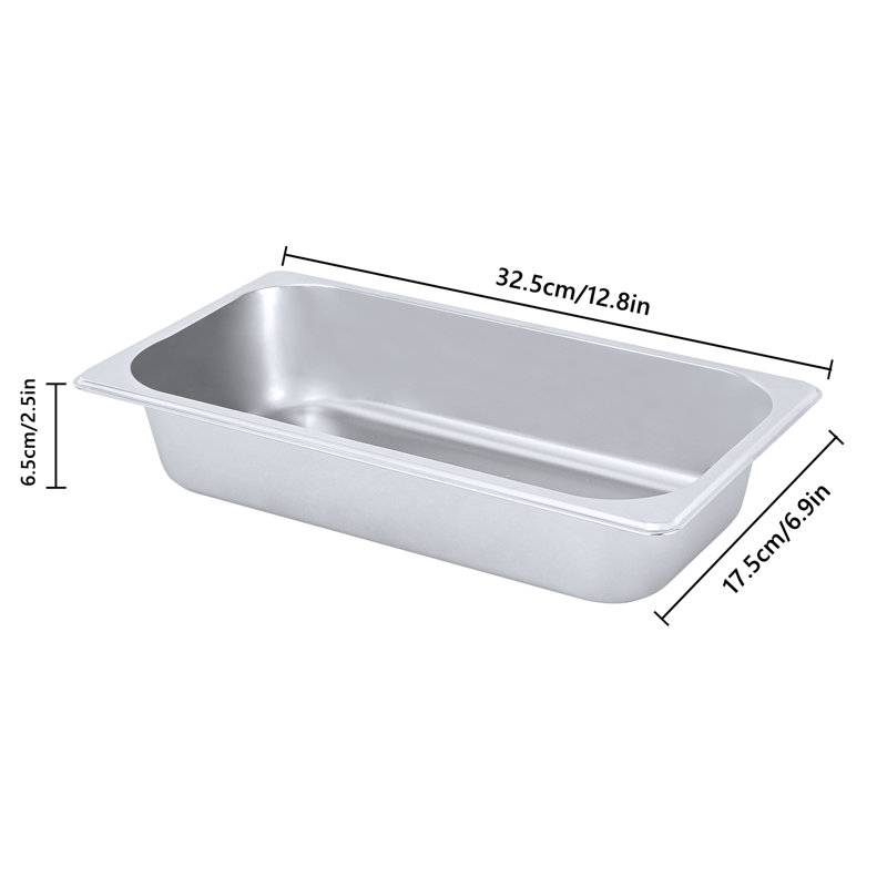 OUKANING Non-Stick Stainless Steel Loaf Pan, 6.5" H x 13" W x 12.8" D