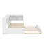 Lit de jour simple avec armoires de rangement, lit gigogne et ports USB-1540519566