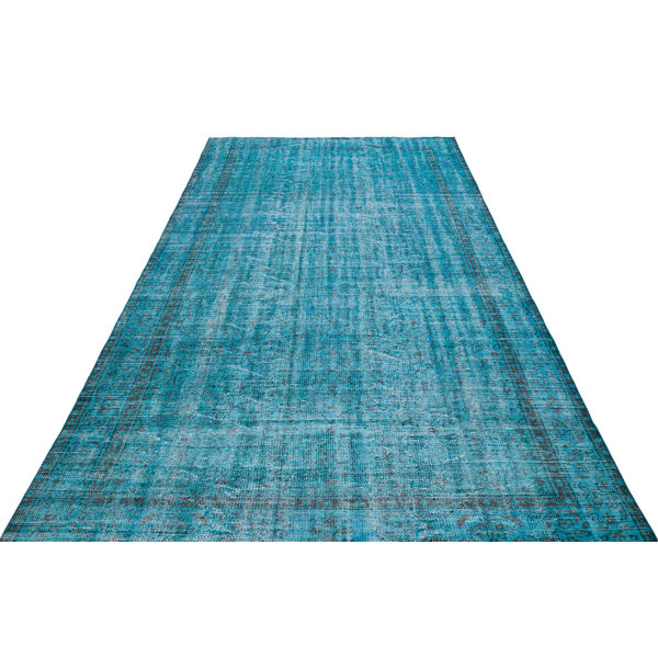Lofy Atina Wool Turquoise Indoor/Outdoor Rug | Wayfair