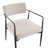 Xzavier Mid-Century Modern Upholstered Dining Armchair With Iron Frame-1734679158