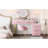 Pink Velvet Upholstered Vanity Desk With Chair And 5 Big Drawers, Sticker Top, Adjustable Left/Right Storage, Gold Metal Legs & Handles For Bedroom Makeup Upholstery, Drawer Setup, Surface, Padded-1735079479