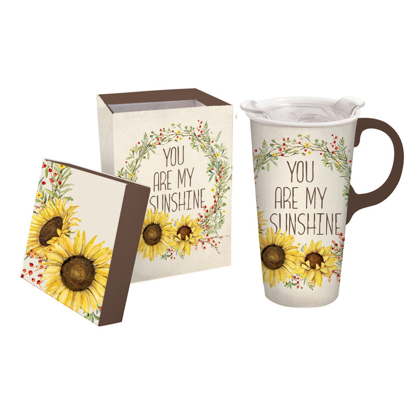Grande tasse de voyage 17 onces tu as mon soleil