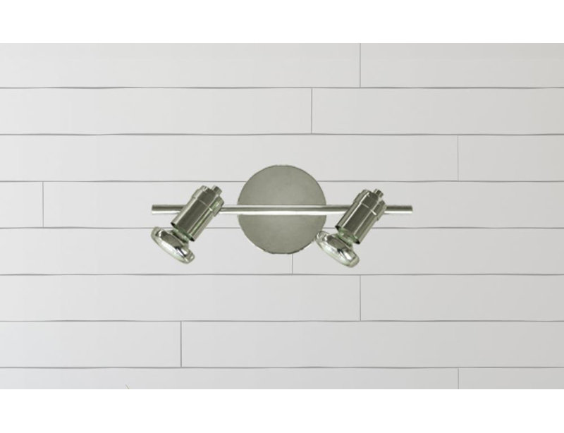 Lindaro 13'' 2 -Light Fixed Track Track Kit with Dimmable and Adjustable Head, Chrome
