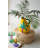 Kalalou Ceramic Palm Tree Vase with Handle – 10" Tall Tropical Decorative Accent