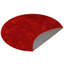 Predmore HAND TUFTED SHAG POLYESTER ECO-FRIENDLY AREA RUGS : Round | Red Colour | Solid Design | Area Rugs for living room, Bedroom-118851488